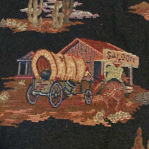 1 Yard 56” Wide Cowboy Tapestry Fabric - Picture 4 of 4